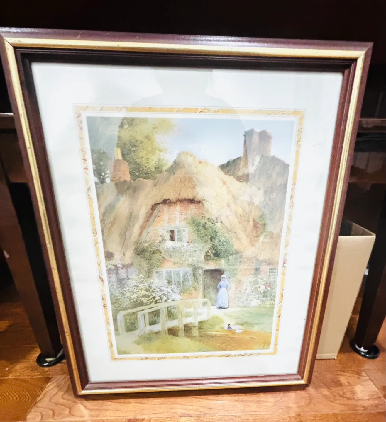 Vintage Framed Cottage Print image indicator(2)