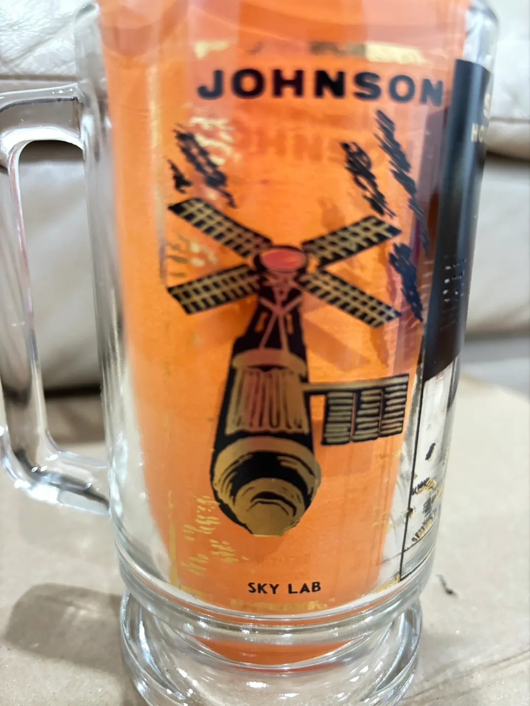 Vintage Space Center Houston Glass Mug image indicator(4)