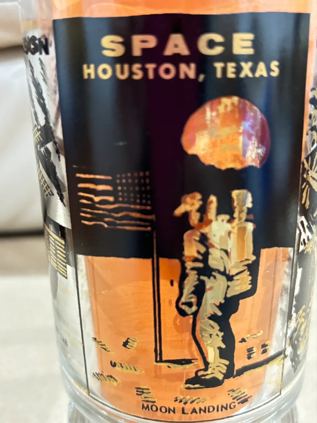Vintage Space Center Houston Glass Mug image indicator(3)