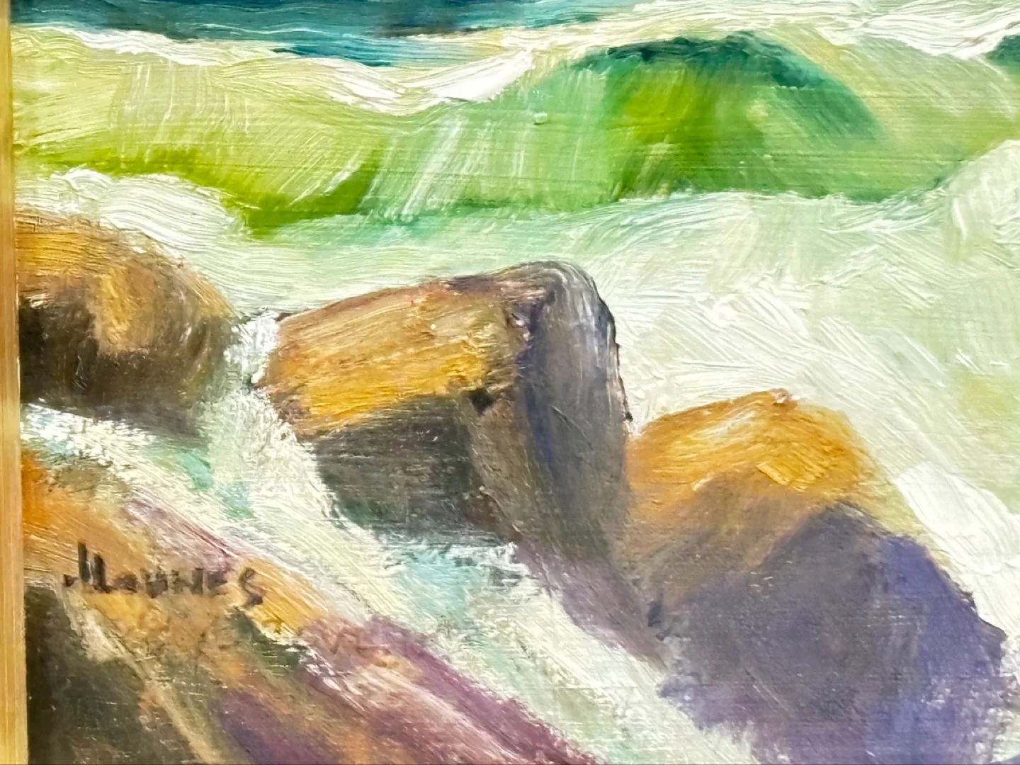 Vintage Oil Painting of Peggy's Cove Lighthouse image indicator(4)