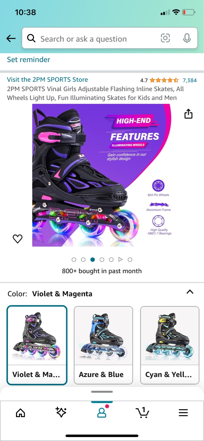 Girls Adjustable Inline Skates - photo 5