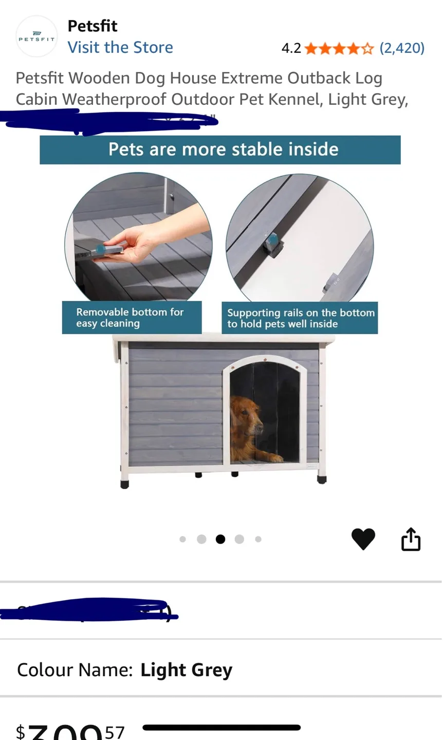 New Medium Wooden Dog House image indicator(3)
