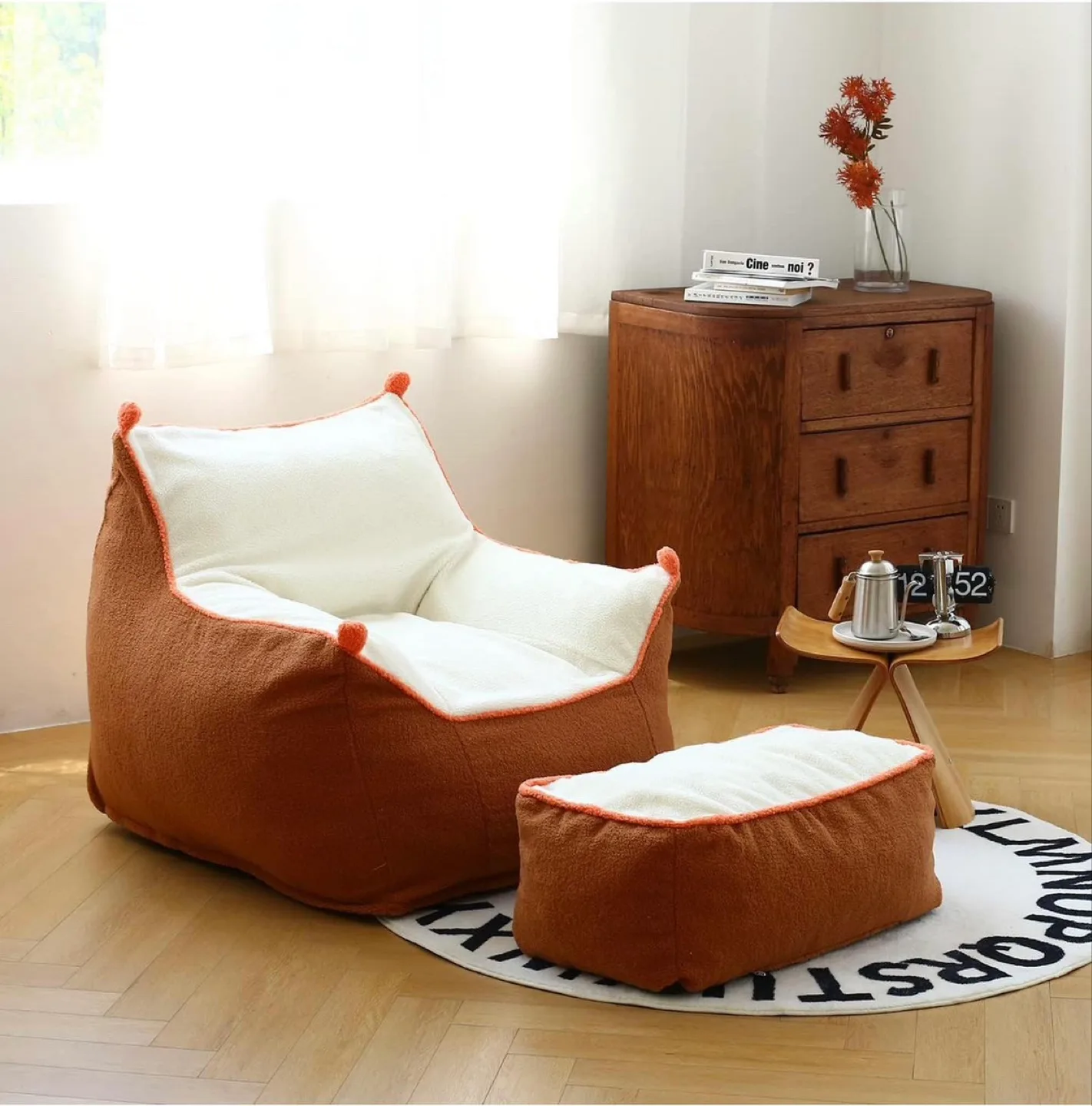 Cozy Bean Bag Chair with Legrest thumbnail