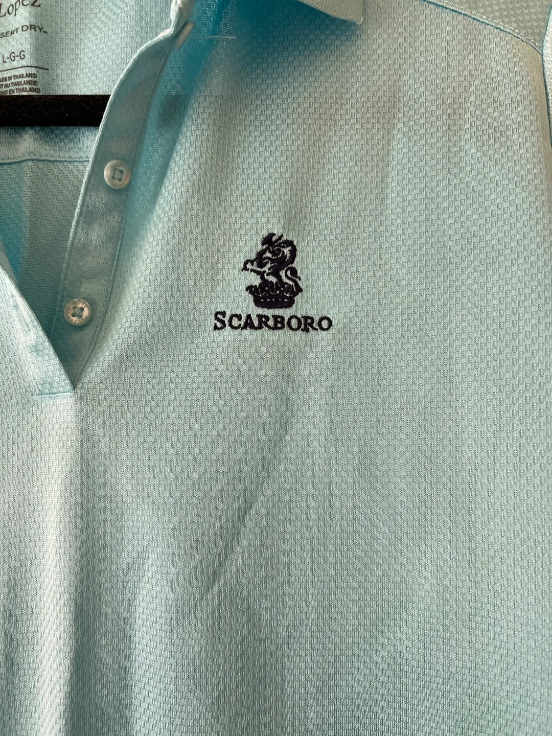 Scarboro Golf Polo Shirt - Light Blue - Size L/G image indicator(3)