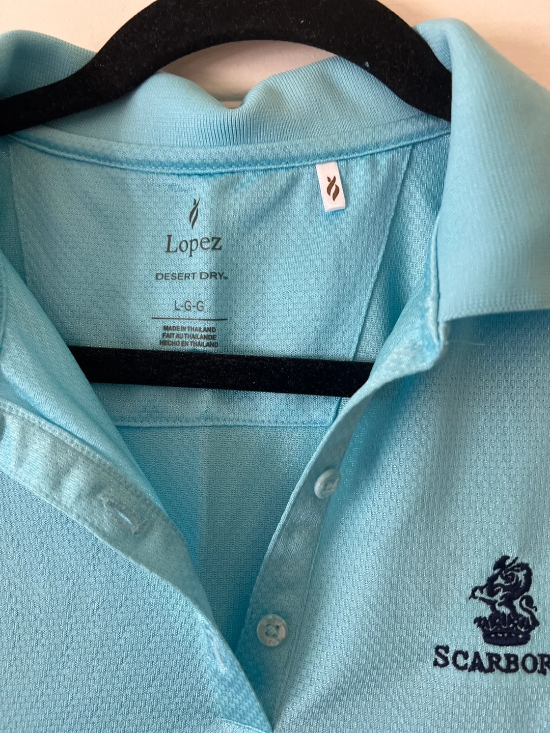 Scarboro Golf Polo Shirt - Light Blue - Size L/G image indicator(2)