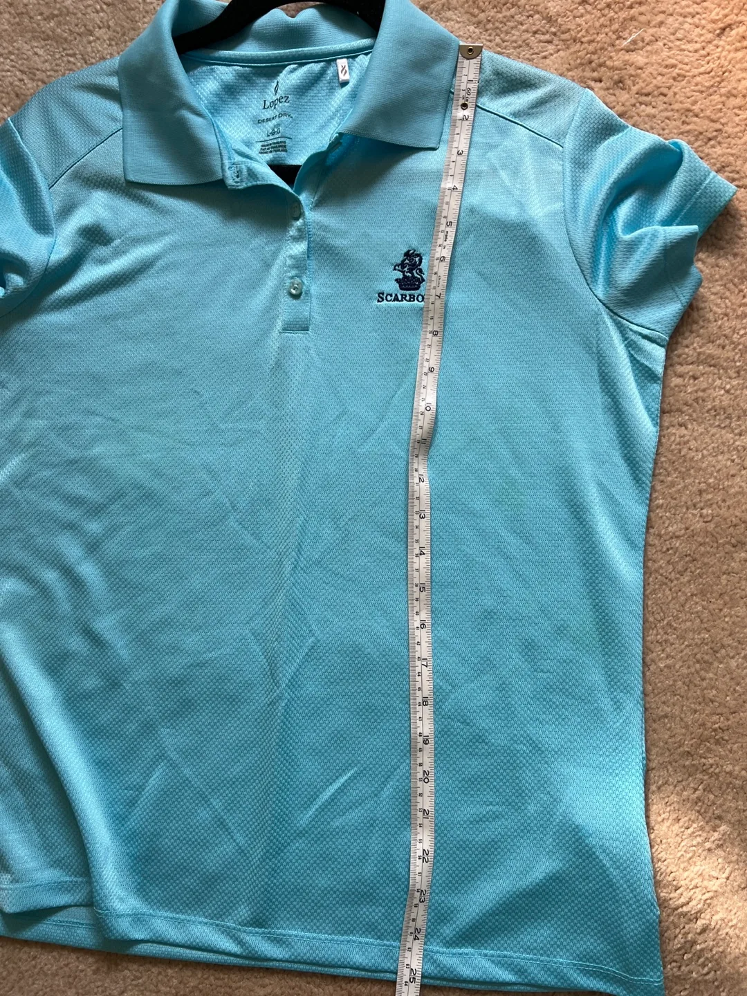 Scarboro Golf Polo Shirt - Light Blue - Size L/G image indicator(7)