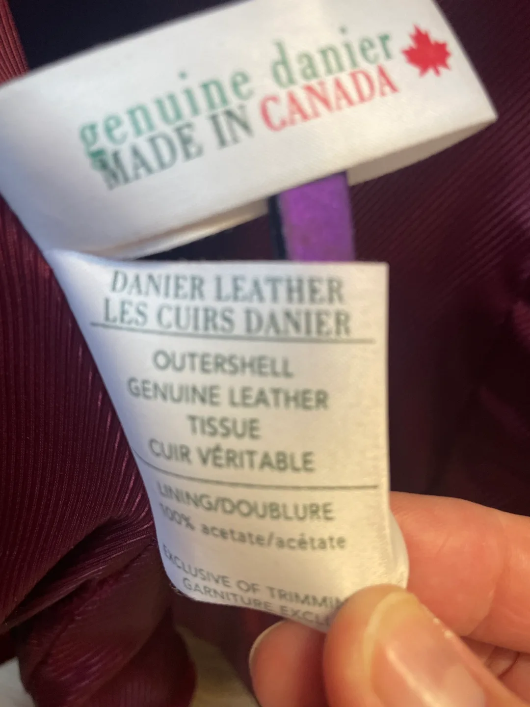 Vintage Danier Leather Blazer Jacket - Size M image indicator(5)