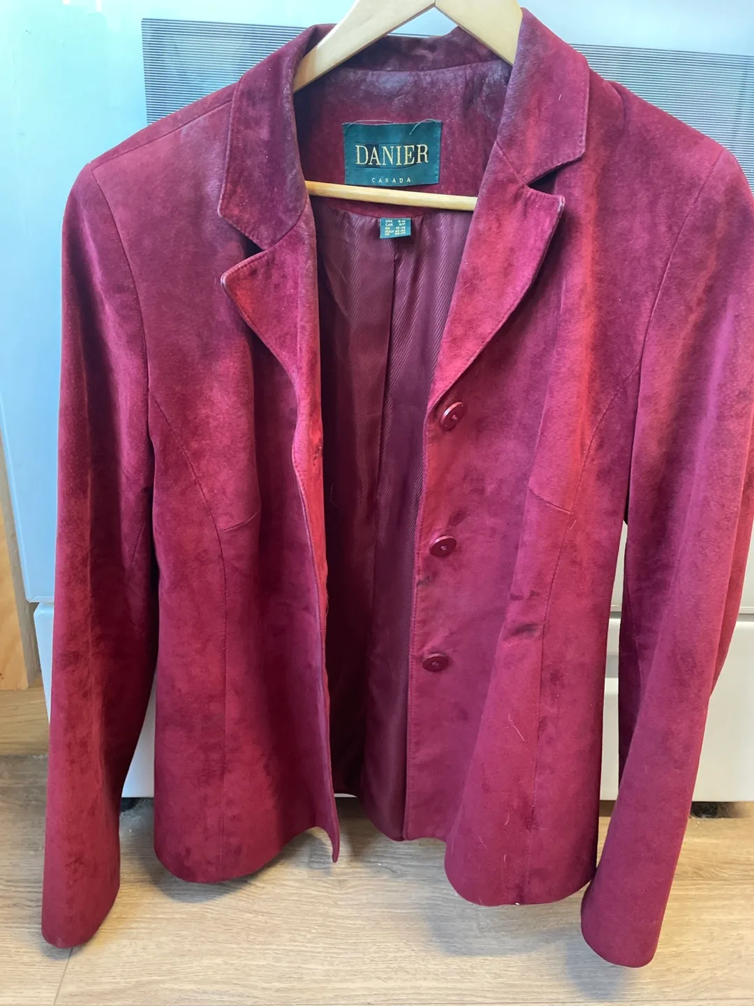 Vintage Danier Leather Blazer Jacket - Size M image indicator(2)