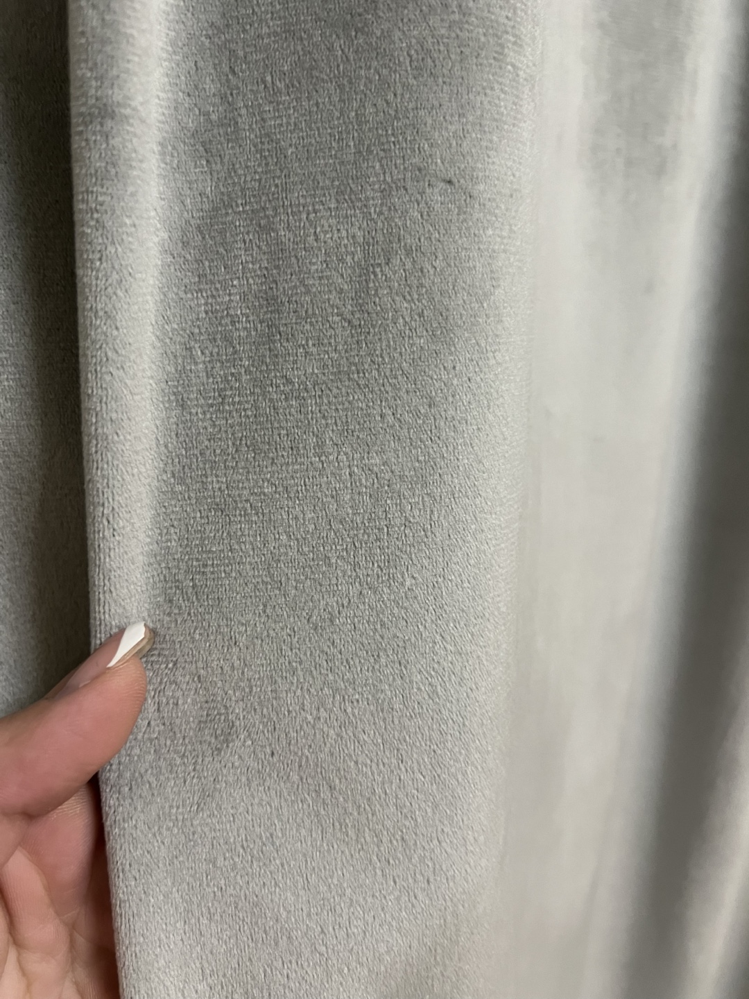 Grey Velvet Curtains - photo 2
