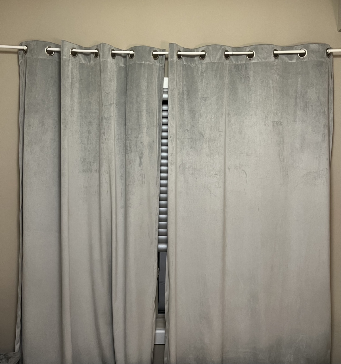 Grey Velvet Curtains