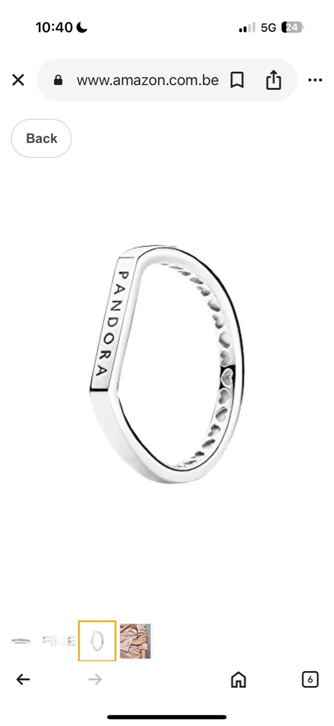 NEW IN BOX Pandora Sterling Silver Ring image indicator(2)