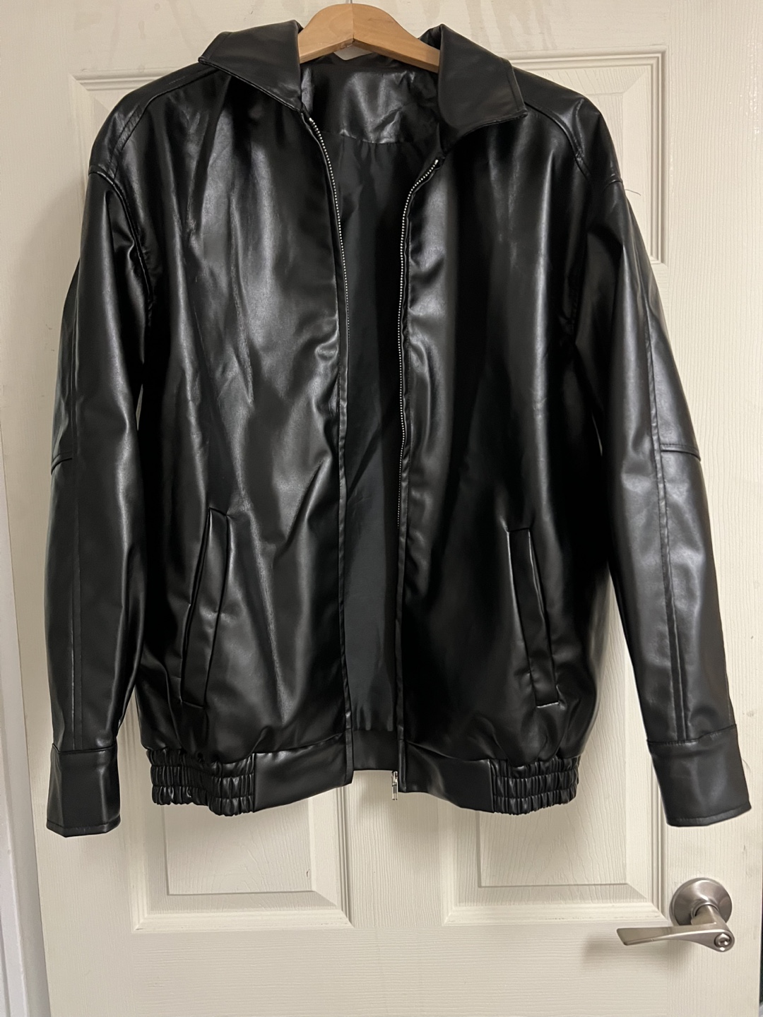 Black Faux Leather Jacket