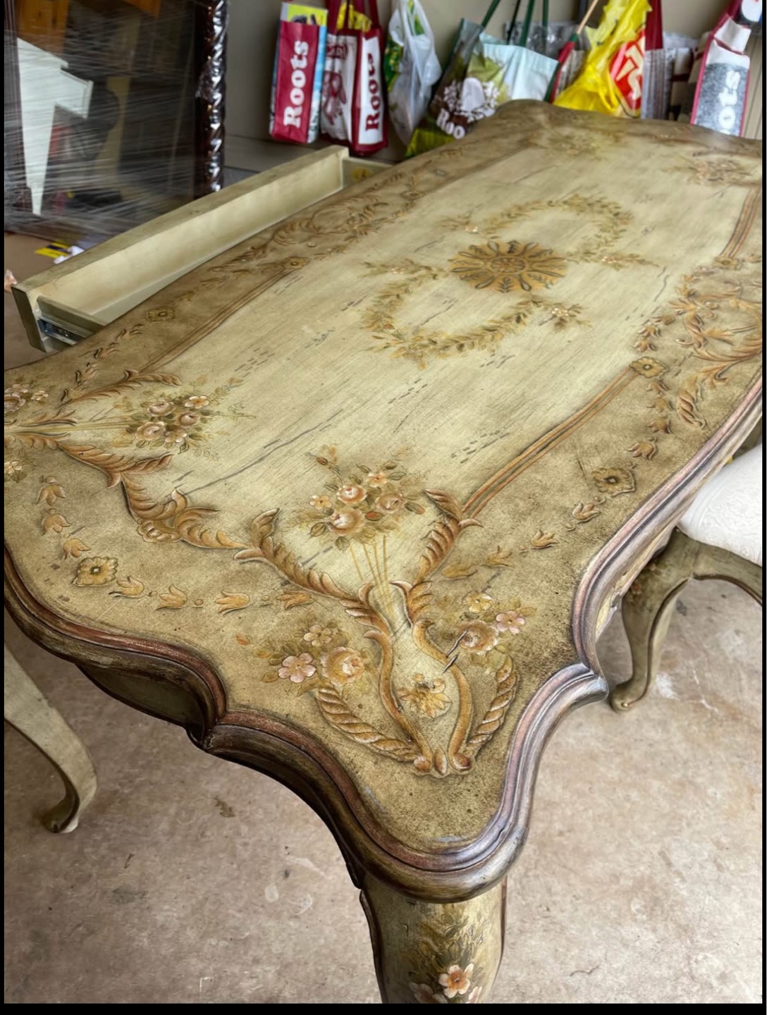 Antique Painted Writing Desk with Chair - HOOKER series - photo 5