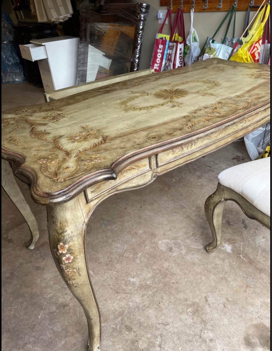 Antique Painted Writing Desk with Chair - HOOKER series