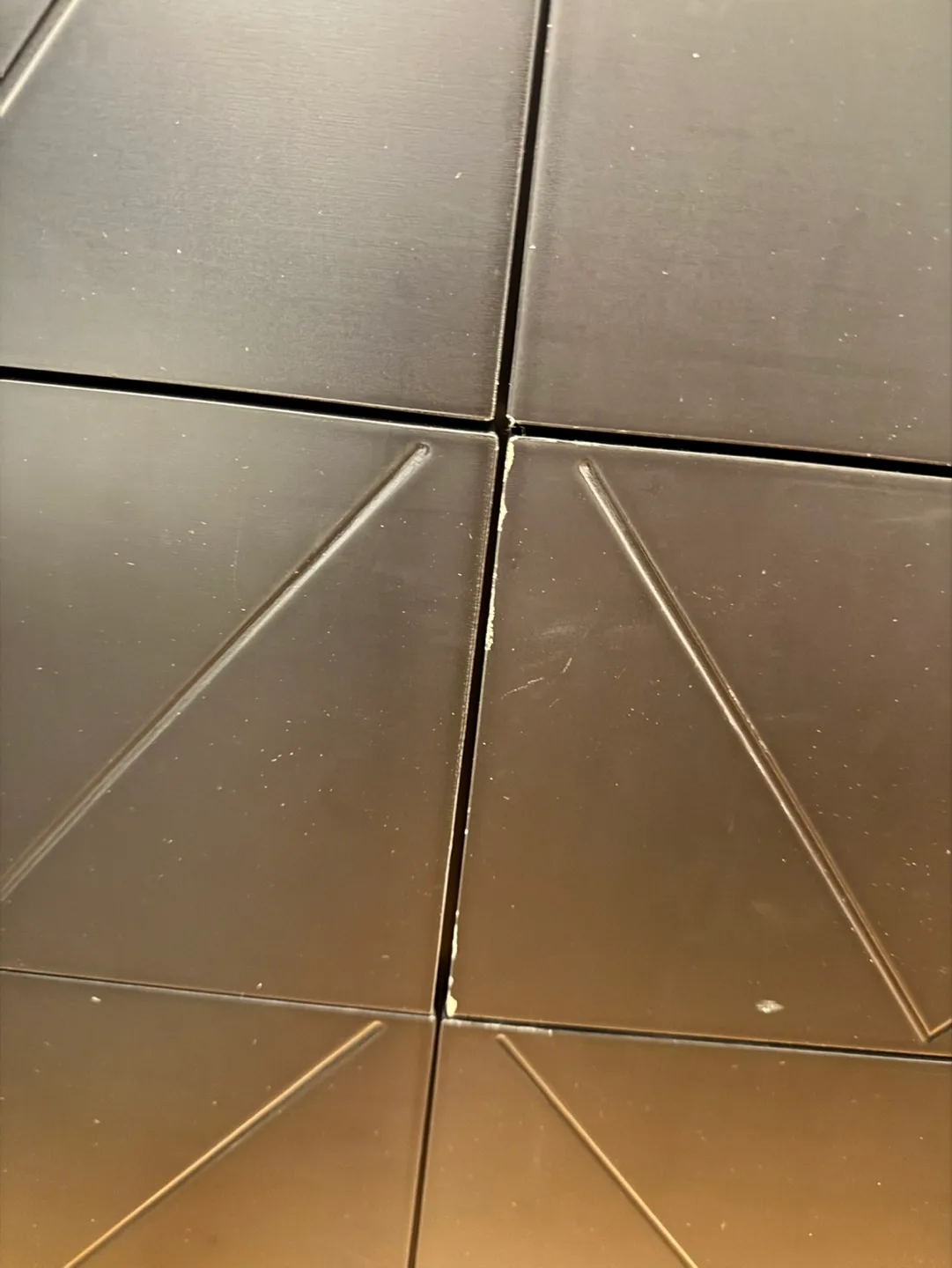 Black 6-Drawer Dresser with Gold Legs and Hardware image indicator(3)