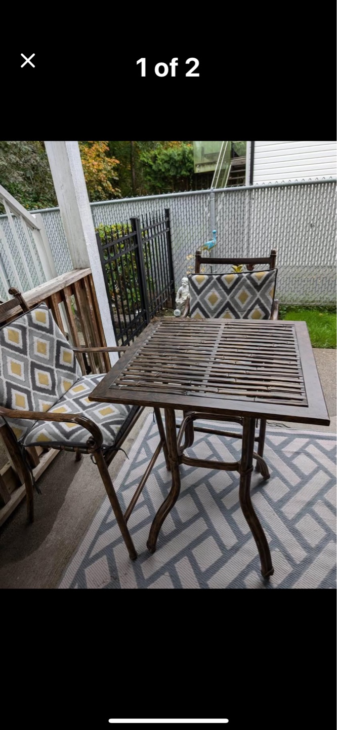 Outdoor Patio Bistro Set