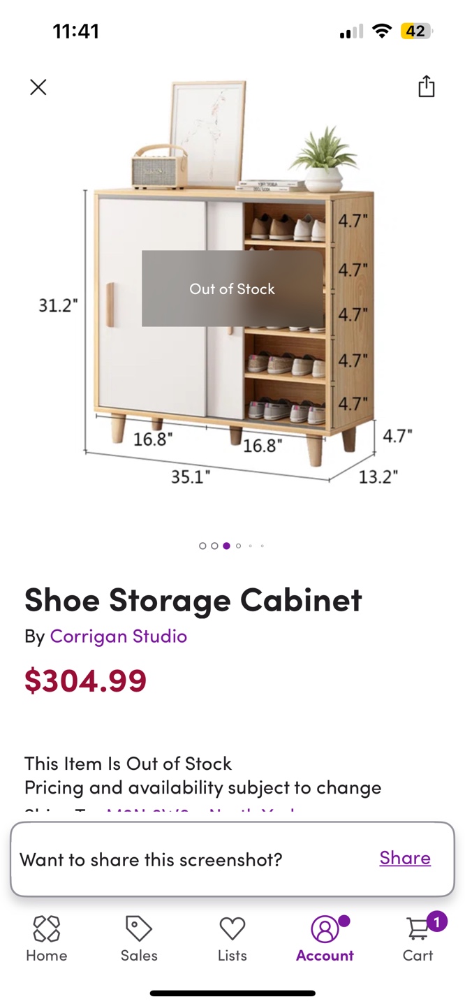 Corrigan Studio Shoe Cabinet - photo 3
