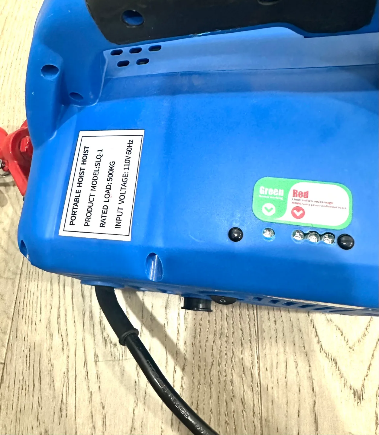 Portable Electric Hoist - 500kg Capacity image indicator(4)