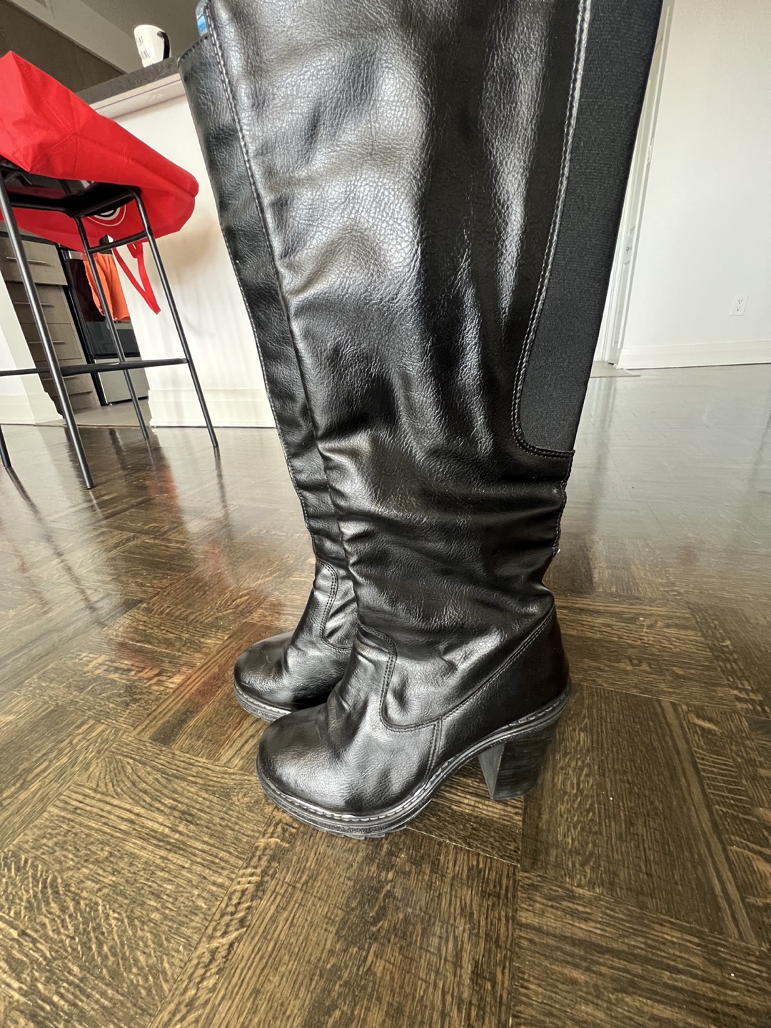 Women's Knee-High Boots Bundle - Black & Burgundy