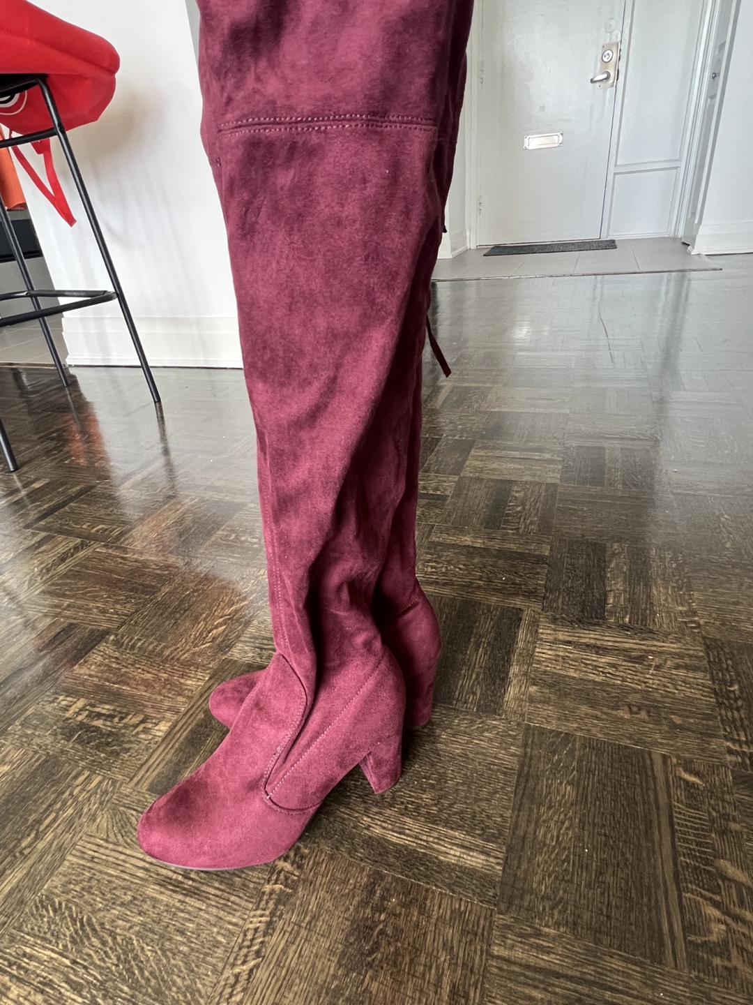 Women's Knee-High Boots Bundle - Black & Burgundy - photo 2