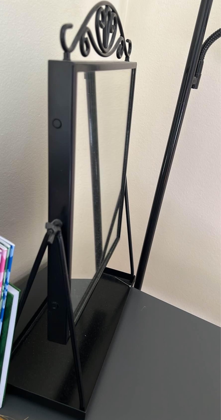 IKEA KARMSUND Black Tabletop Mirror - photo 3