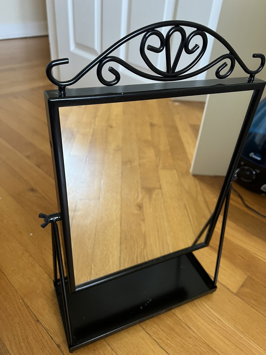 IKEA KARMSUND Black Tabletop Mirror - photo 2