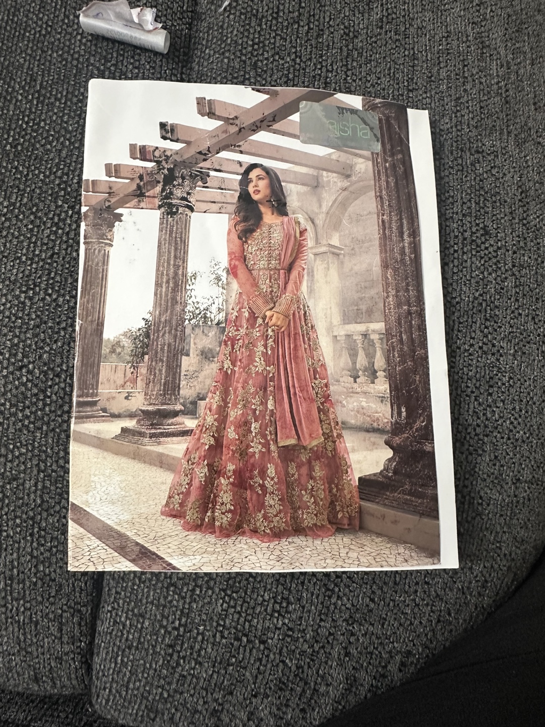 Dusty Rose Embroidered Gown - photo 2