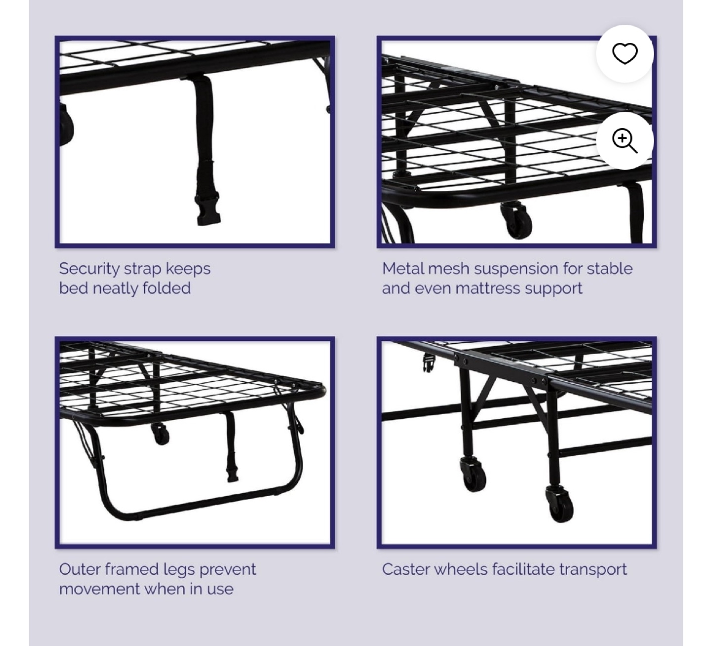 Folding Guest Bed with Mattress - photo 4