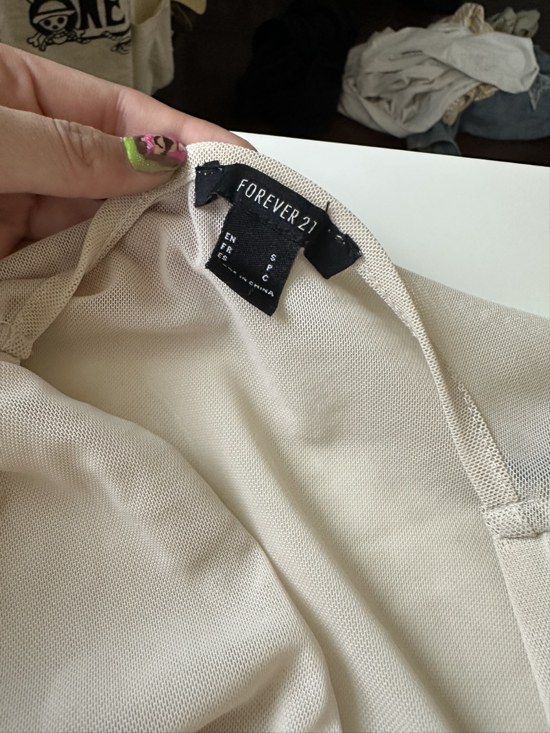 Bolero Forever 21 Beige Tie-Front Crop Top - Size Small - photo 2