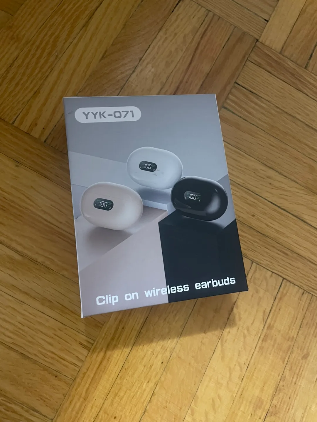 YYK-Q71 Clip on Wireless Earbuds - Black thumbnail