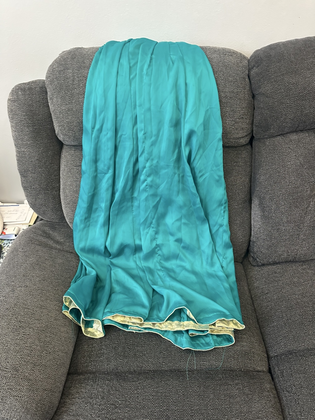 Teal Pakistani Shalwar Kameez with Heavy Embellishments - photo 5