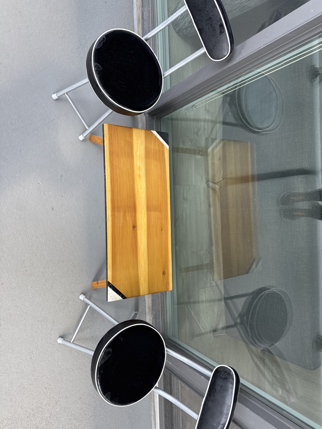 Balcony Table and Two Chairs Set - photo 2