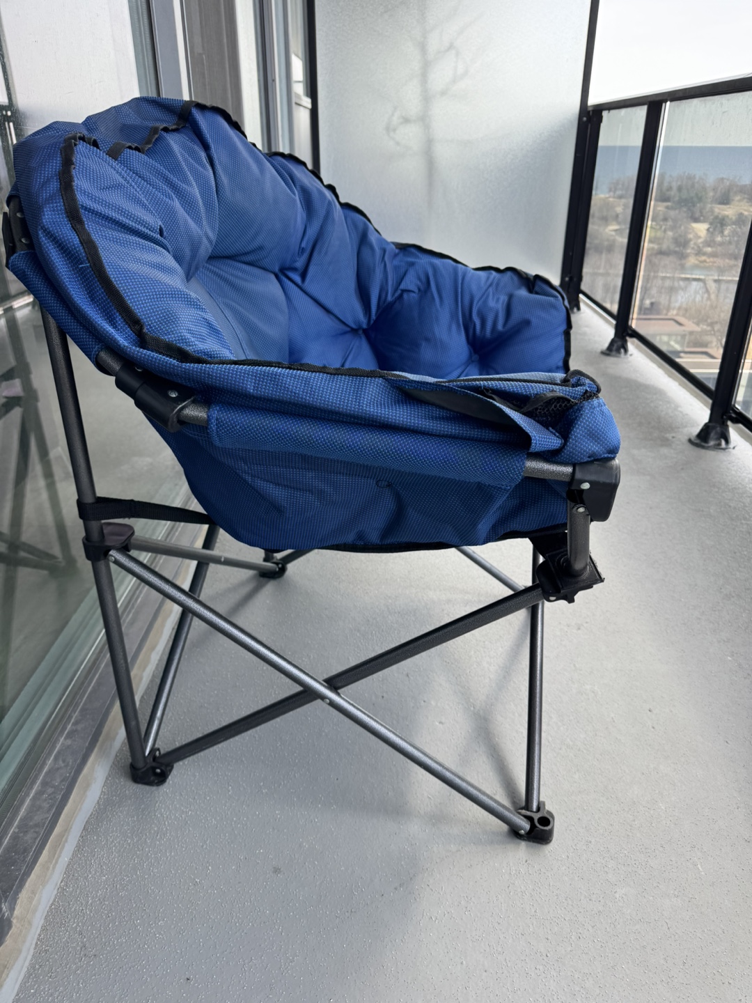 Blue Folding Camping Chair - photo 2