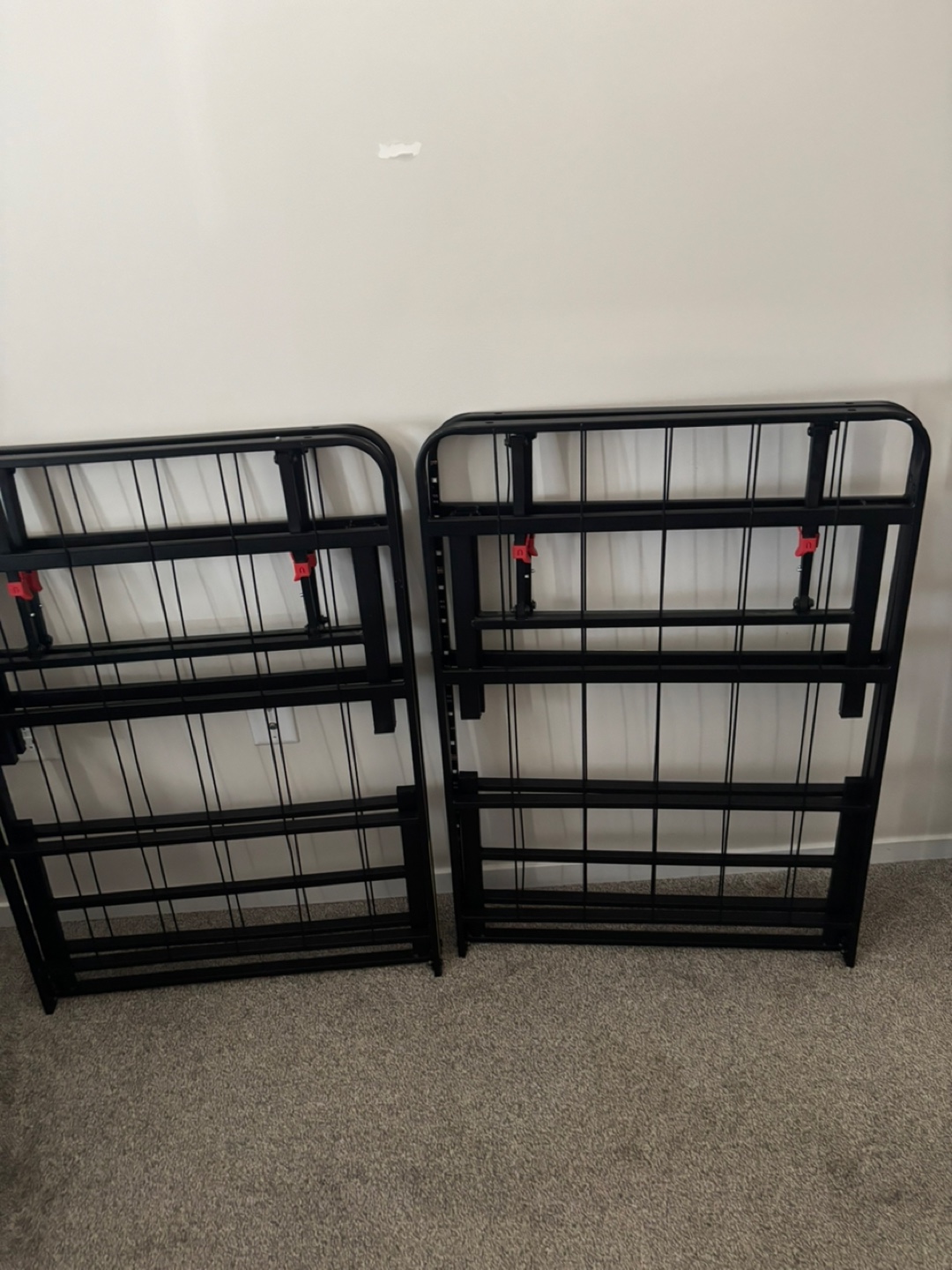 Double Metal Bed Frames - Set of Two