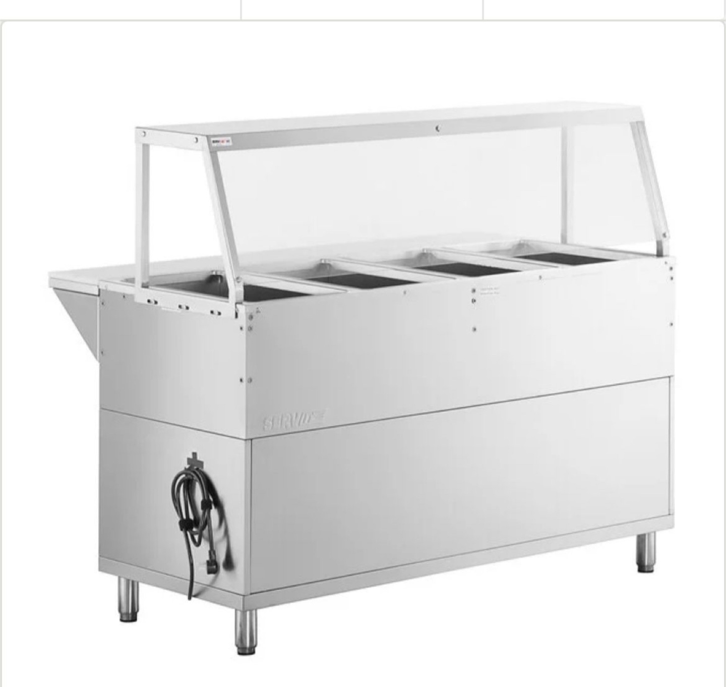 Buffet hot steam 4-Pan Stainless Steel Food Warmer Buffet Table - photo 4