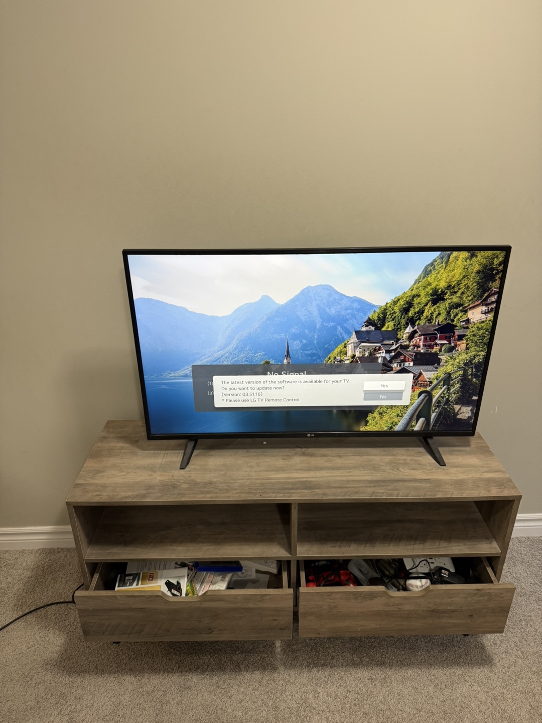 LG Smart TV - 43 Inch WITH TV stand - photo 2