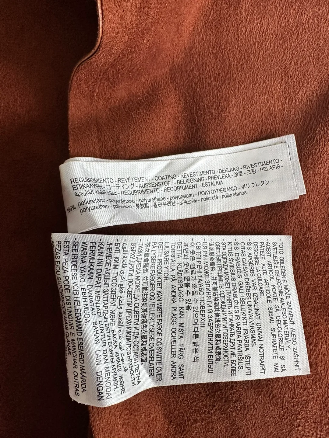 Zara Brown Pleather Midi Shirt Dress Size Large image indicator(6)