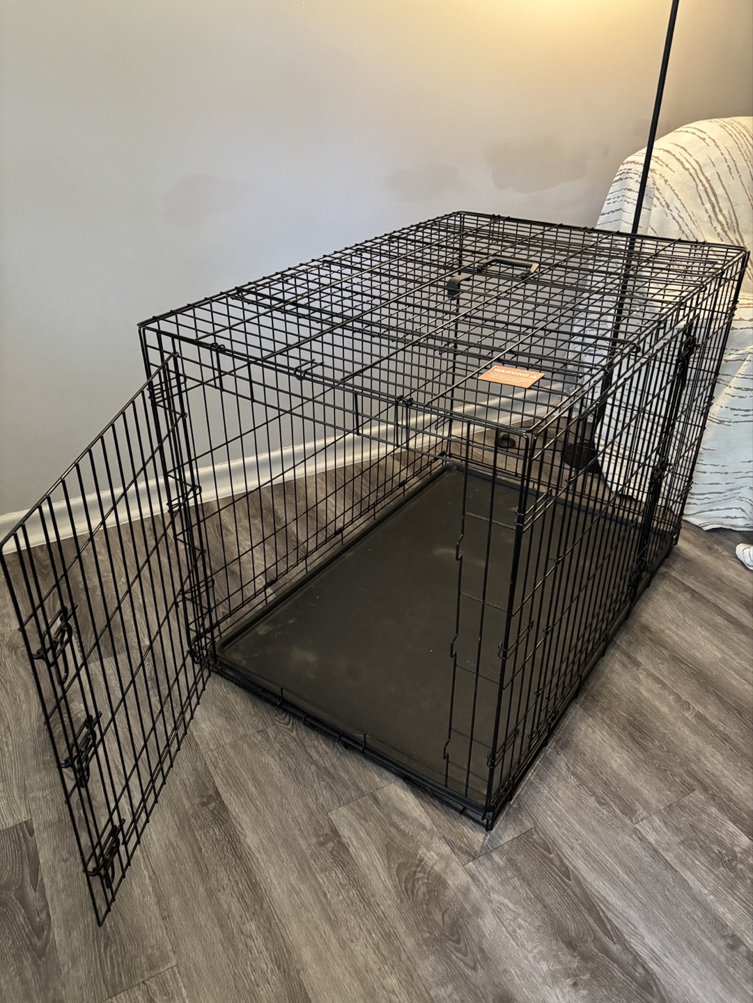 Black Double-Door Pet Crate - photo 3