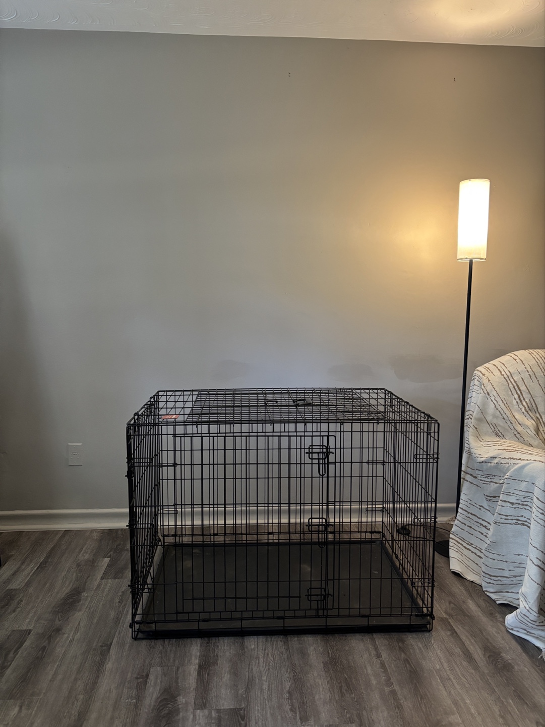 Black Double-Door Pet Crate - photo 5