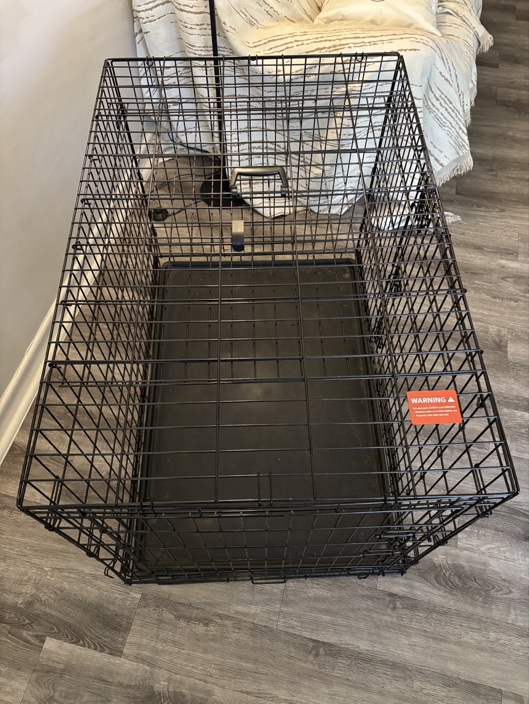 Black Double-Door Pet Crate - photo 2