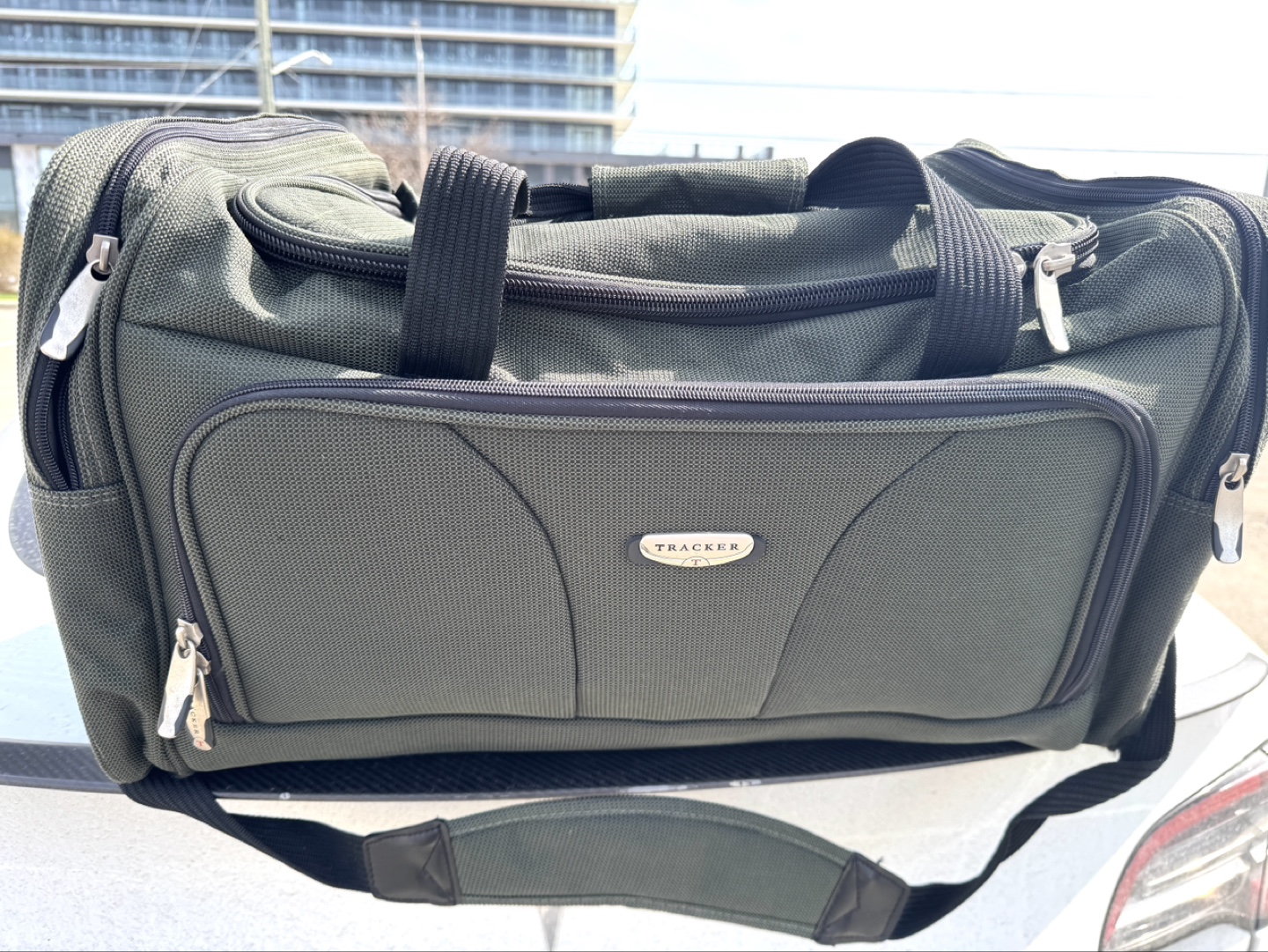 Tracker Olive Green Travel Duffle Bag