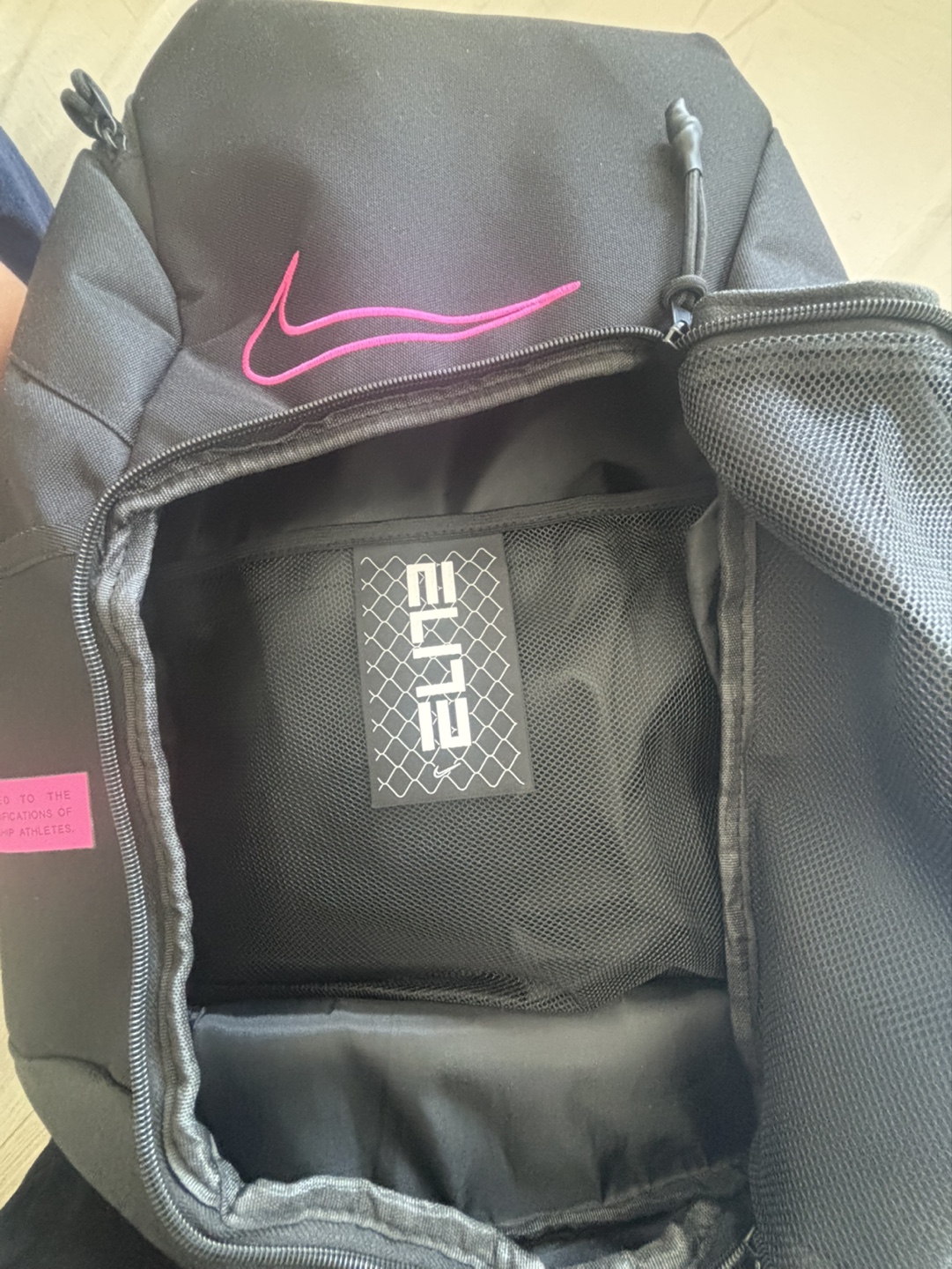Nike Elite Backpack - Black and Pink - photo 4