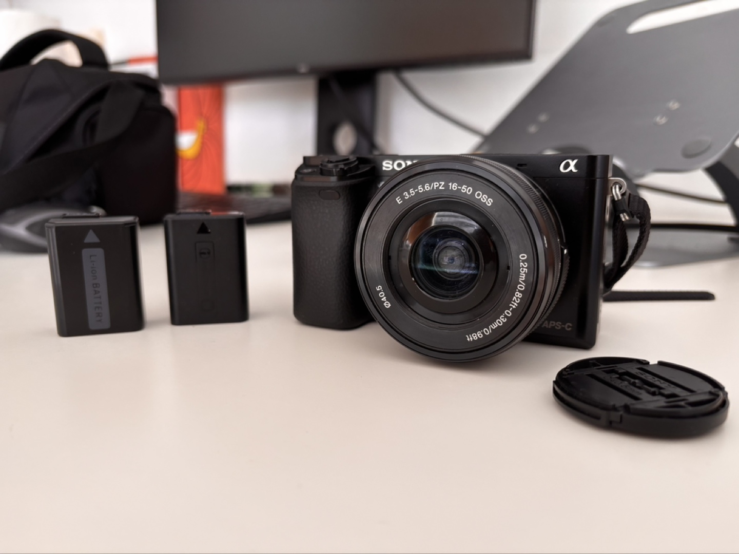 Sony Alpha a6000 Mirrorless Camera with Lens and Accessories