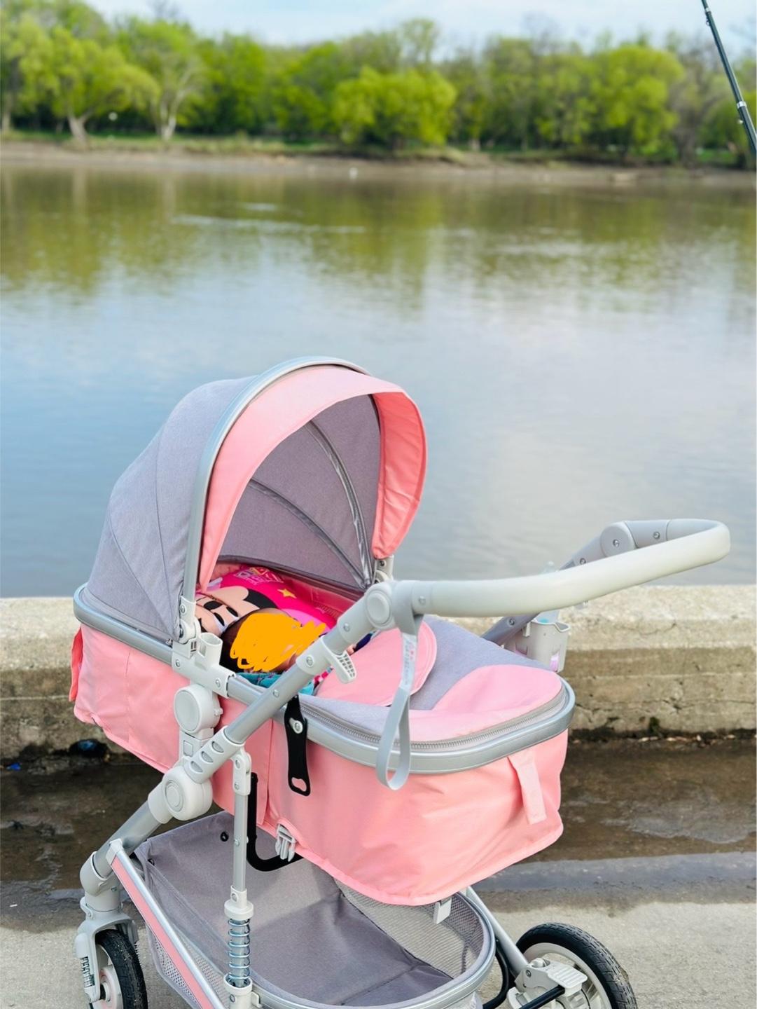 Baby Stroller - Pink and Grey - photo 3