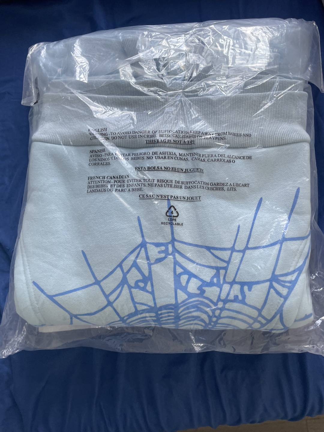 Brand new sp5der hoodie size small - photo 2
