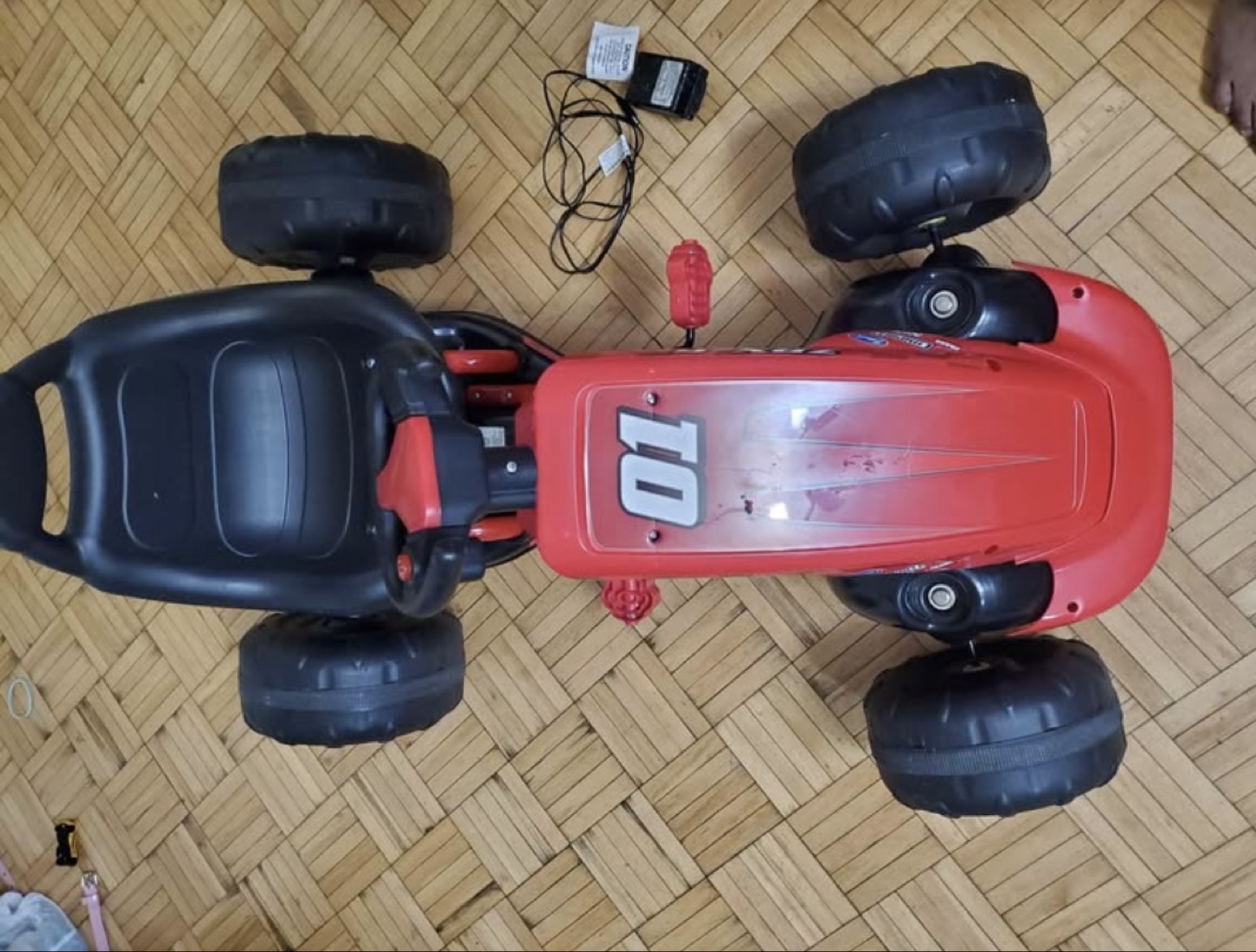 Kids' Electric Go-Kart, Red, ZRX-6