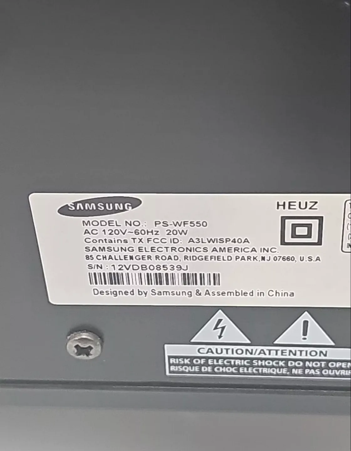 Samsung PS-WF550 Wireless Subwoofer and Soundbar System image indicator(3)