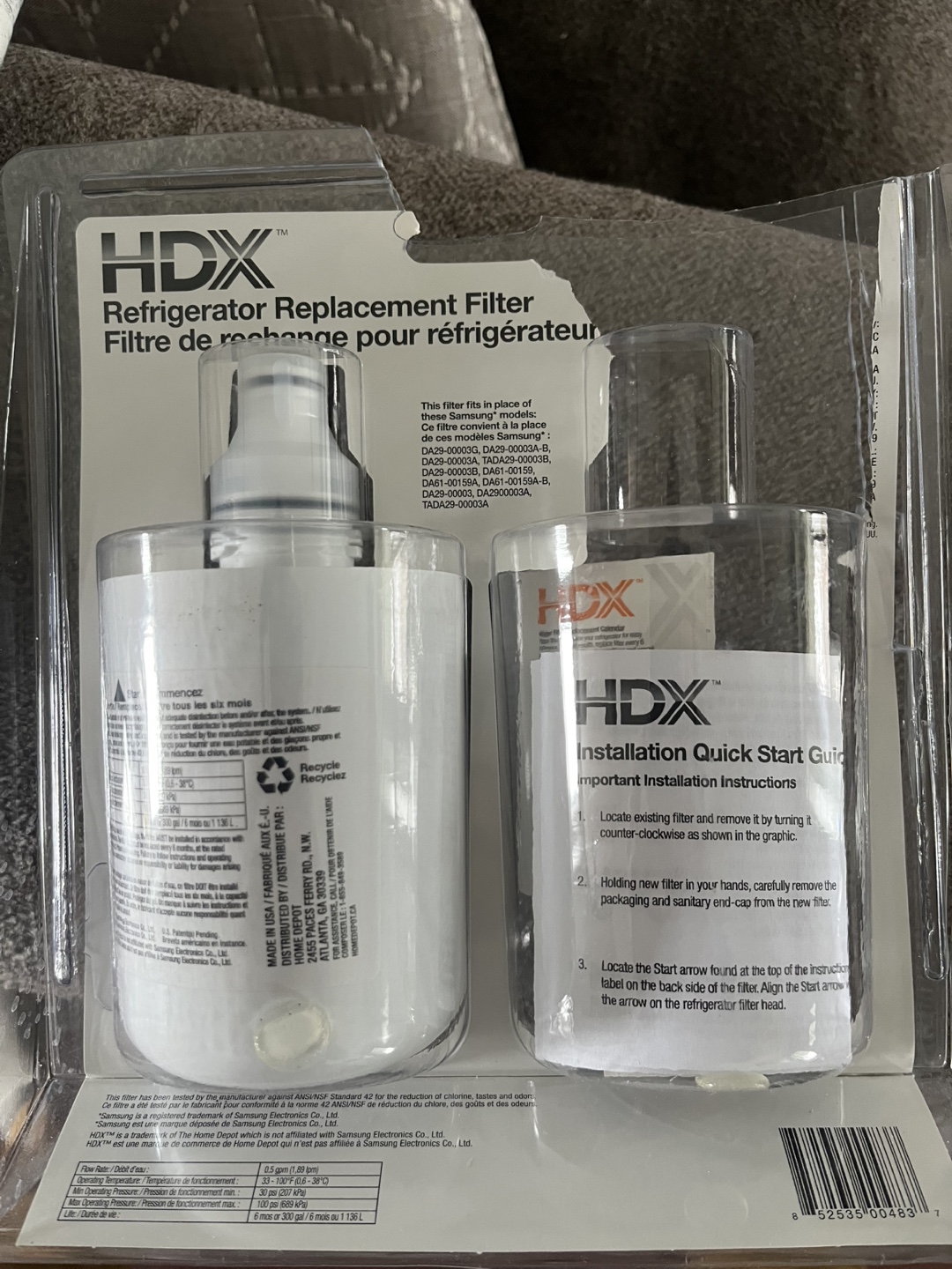 HDX Refrigerator Replacement Water Filter for Samsung - photo 3
