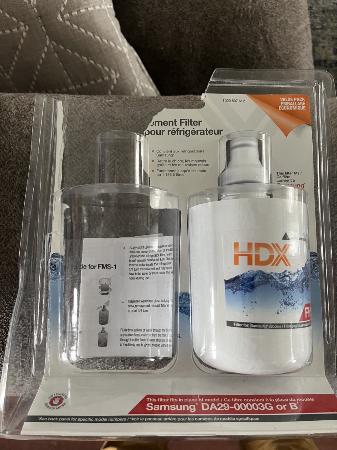 HDX Refrigerator Replacement Water Filter for Samsung