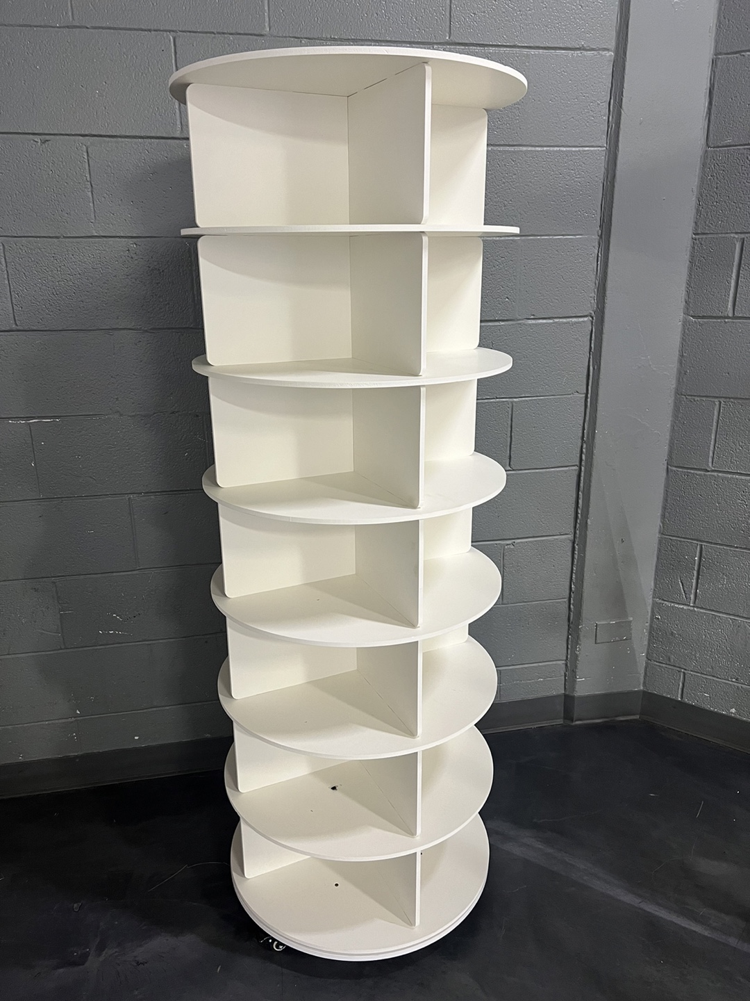Rotating White Shoe Rack Organizer - photo 2